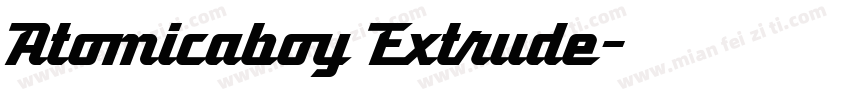 Atomicaboy Extrude字体转换